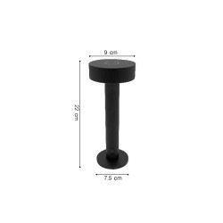 Inlight Rechargeable LED 2W 3CCT Touch Table Lamp Black D:22cmx9cm (3053-Black)