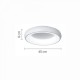 Πλαφονιέρα οροφής LED 110W 3CCT από χρυσαφί και λευκό ακρυλικό D:60cm - InLight - Πρόκειται για μία πλαφονιέρα οροφής κατασκευασμένη από χρυσαφί και λευκό ακρυλικό μίνιμαλ σχεδίασης.