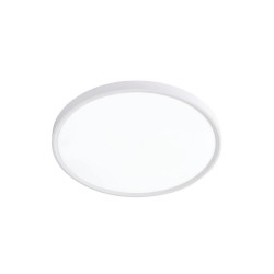 Inlight Πλαφονιέρα οροφής LED 18W 3CCT (by switch on base) σε λευκή απόχρωση D:23x2,5cm (42036-E-White)