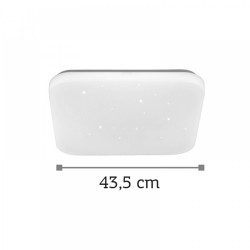 LED Πλαφονιέρα Οροφής Από Λευκό Ακρυλικό 32W Inlight