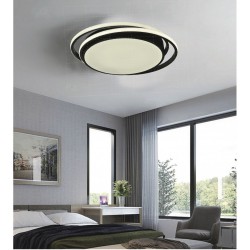LED Πλαφονιέρα Οροφής Από Αλουμίνιο Σε Μαύρη Απόχρωση 60W - InLight