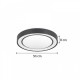Πλαφονιέρα οροφής LED 36W 3CCT από μαύρο μέταλλο και ακρυλικό D:50cm (42179-A) - InLight