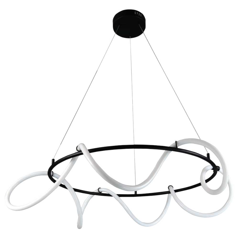 LED Κρεμαστό Φωτιστικό Σωλήνας Σιλικόνης Φ80CM 80W DIMMABLE - InLight