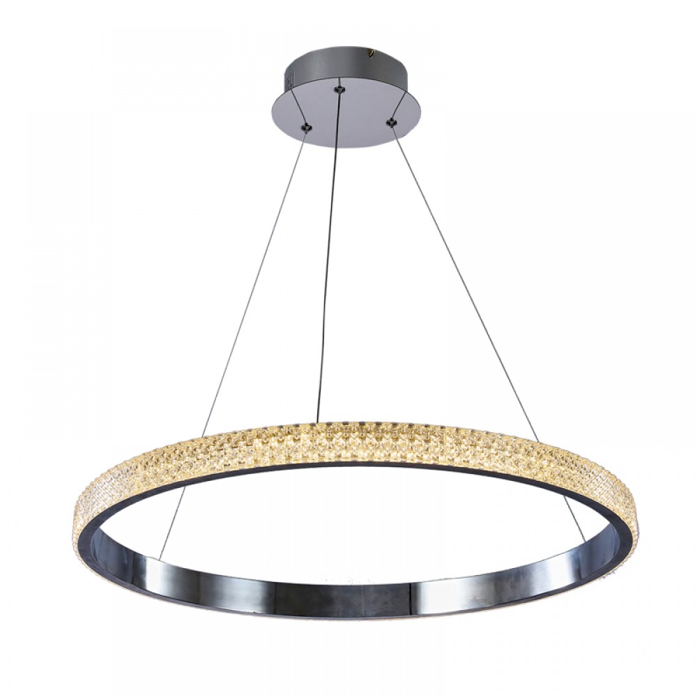 LED Κρεμαστό φωτιστικό από χρώμιο Ή χρυσαφί αλουμίνιο και ακρυλικό 56W - InLight