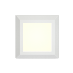 George LED 3.5W 3CCT Απλίκα Εξωτερικού Χώρου Λευκό IP65 D:12.4cmx12.4cm - it-Lighting