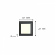 George LED 3.5W 3CCT Απλίκα Εξωτερικού Χώρου Ανθρακί IP65 D:12.4cmx12.4cm - it-Lighting