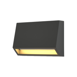 LED 3W 3CCT Απλίκα Εξωτερικού Χώρου Ανθρακί IP65 D10cmx7cm - it-Lighting