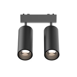 Φωτιστικό LED 2x9W 3CCT για Ultra-Thin μαγνητική ράγα σε μαύρη απόχρωση D:16cmX4,4cm - InLight