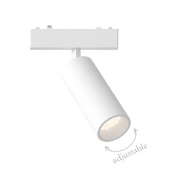 InLight Φωτιστικό LED 9W 3000K για Ultra-Thin μαγνητική ράγα σε λευκή απόχρωση D:16cmX4,4cm