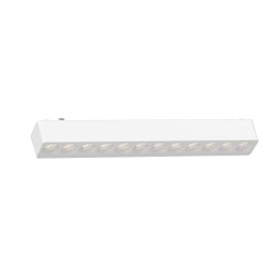 Φωτιστικό LED 12W 3CCT για Ultra-Thin μαγνητική ράγα σε λευκή απόχρωση (by tuya and zigbee) D:23cmX2,4cm - InLight