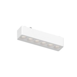 InLight Φωτιστικό LED 6W 3000K για Ultra-Thin μαγνητική ράγα σε Λευκή απόχρωση D:12,2cmX2,4cm