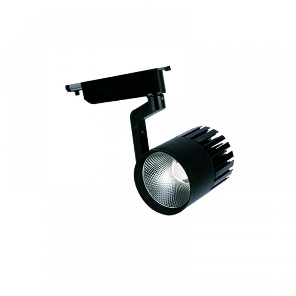 Σποτ Ράγας Μαύρο LED 30W Θερμό Λευκό - InLight