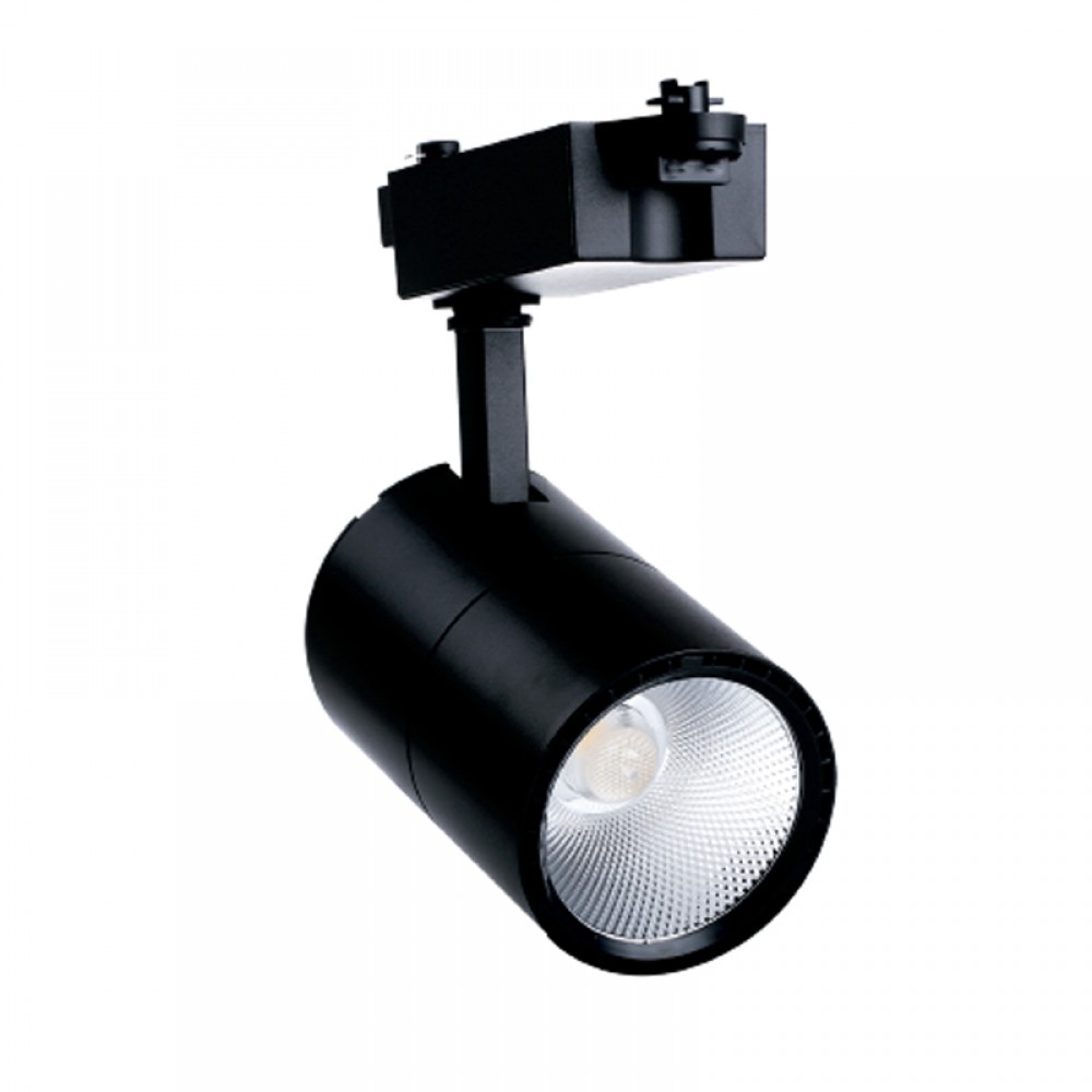 Σποτ Ράγας Μαύρο LED 30W Θερμό Λευκό - InLight