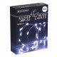 100 ΛΕΥΚΑ MICRO ΦΩΤΑΚΙΑ LED, ΜΕ ΑΣΗΜΙ ΚΑΛΩΔΙΟ