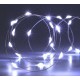 100 ΛΕΥΚΑ MICRO ΦΩΤΑΚΙΑ LED, ΜΕ ΑΣΗΜΙ ΚΑΛΩΔΙΟ