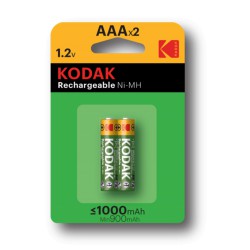 Επαναφορτιζόμενες Μπαταρίες K3AHR-2 AAA Ni-MH 1000mAh 1.2V 2 τμχ  - KODAK