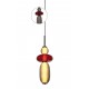 Led Κρεμαστό Φωτιστικό Από Γυαλί Smoked - Bordeaux 12W Dimmable Balloons-M1 LUCIDO