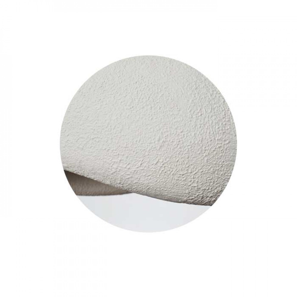 Κρεμαστό Μονόφωτο Λευκό Από Πολυστερίνη D40cm  1xE27 Φιλοσοφίας Wabi-Sabi