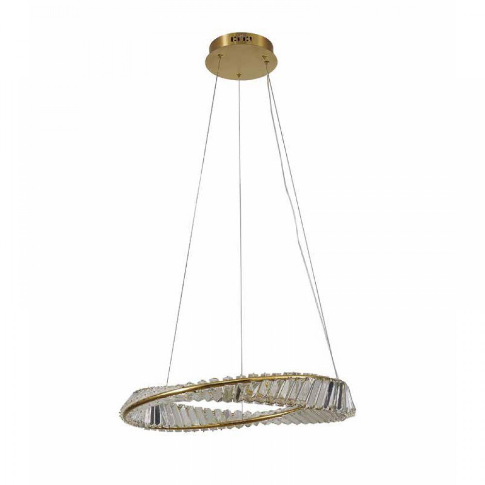 Led Κρεμαστό Φωτιστικό Μεταλλικό Με Κρύσταλλο 60W Dimmable Optical-P - LUCIDO Led Κρεμαστό Φωτιστικό Μεταλλικό Με Κρύσταλλο 60W Dimmable Optical-P - LUCIDO