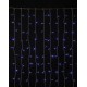 360Led Συμμετρική Κουρτίνα Με 8 Προγράμματα 200 x 200(H)cm,Διάφανο Καλώδιο/Μπλε Λαμπάκι