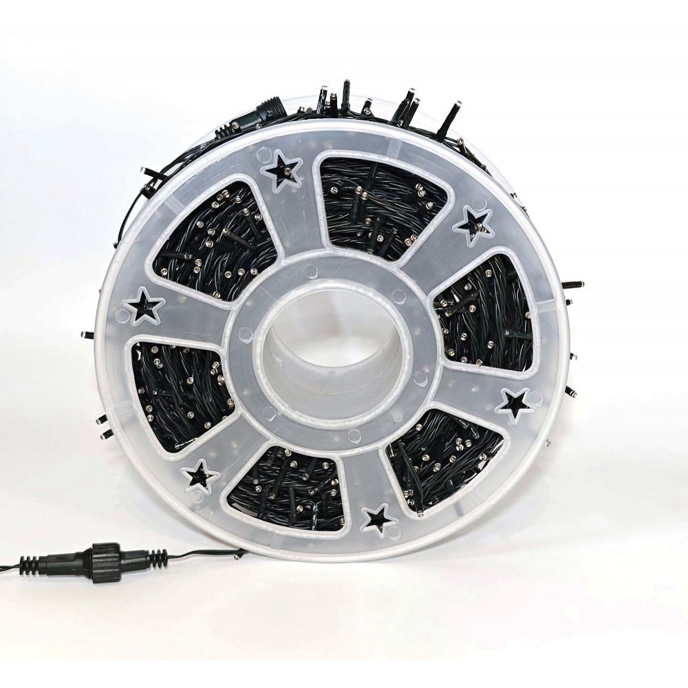 100 Led Λαμπάκια Με Πρόγραμμα,Επέκταση,Διάφανο Καλώδιο/Ροζ Λαμπάκι 5 Μέτρα 