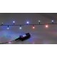 180Led Φωτάκια Rgb 15 Colours Multi Flash Ip44 Με Χειριστήριο Για Προγράμματα Με Πράσινο Καλώδιο Και 5 Διαφορετικούς Φωτισμούς ,9 Μέτρα