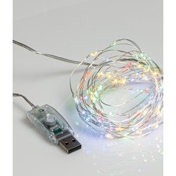 100Led Χριστουγεννιάτικα Φωτάκια Copper Με Usb Σύνδεση Και Προγράμματα