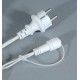 102 Led Συμμετρική Κουρτίνα Rubber Με Επέκταση Ip44 100 x 200(H)cm,Λευκό Καλώδιο/Θερμό Λαμπάκι (Kelvin: 2.500 - 2.800)