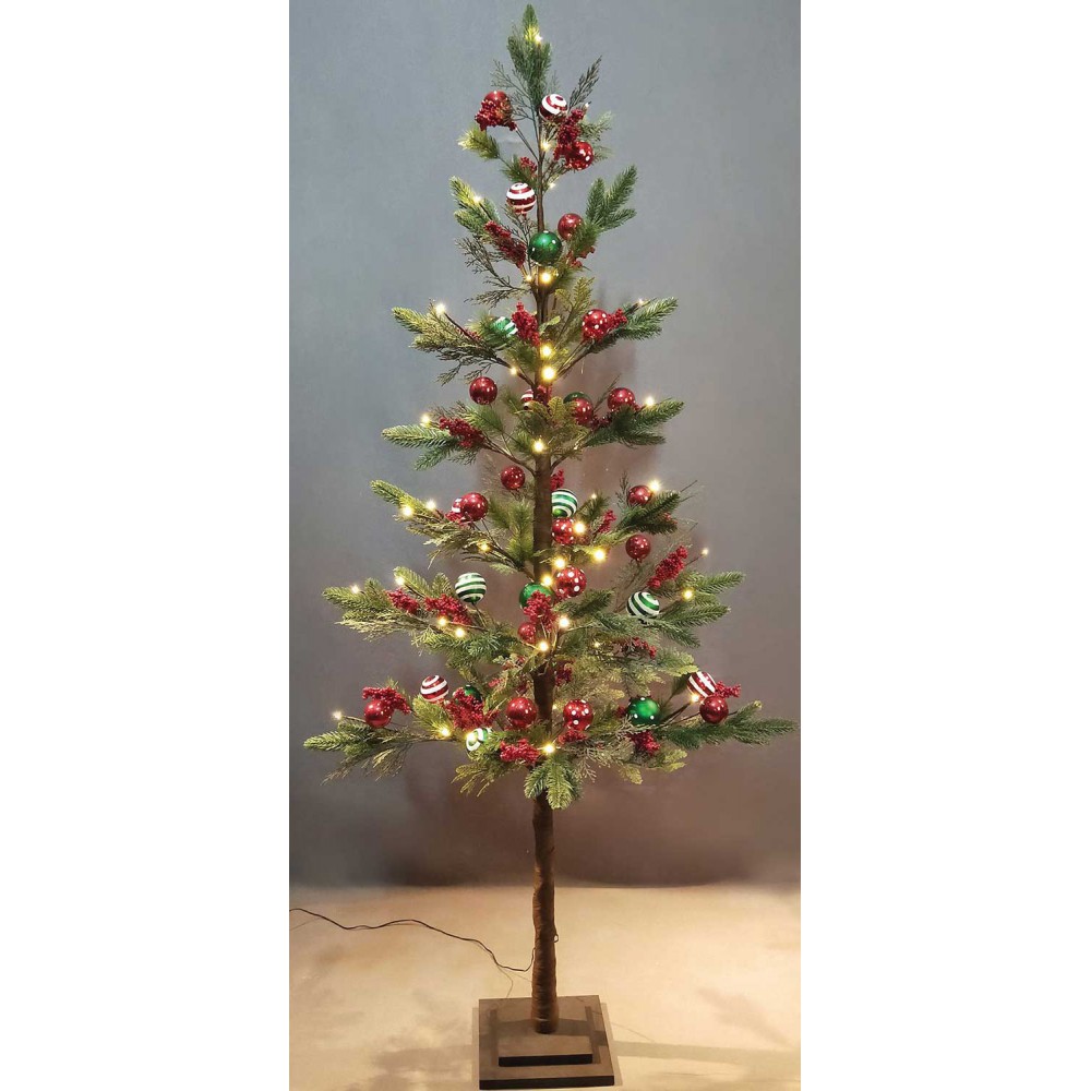 Led Φωτιζόμενο Χριστουγεννιάτικο Δέντρο - 42 Led Και Θερμό Φωτισμό 120cm IP20