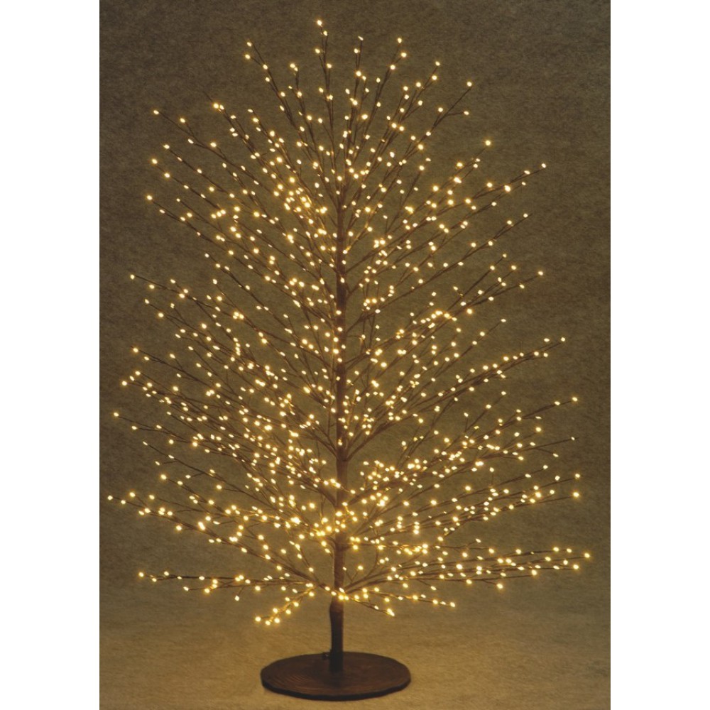 Led Φωτιζόμενο Χριστουγεννιάτικο Δέντρο - 1500Led Και Θερμό Φωτισμό 150cm IP44