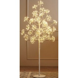 Led Φωτιζόμενο Δέντρο Λευκό - 1120 Led Και Θερμό Φωτισμό 150cm IP44