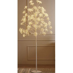 Led Φωτιζόμενο Δέντρο Λευκό - 2016 Led Και Θερμό Φωτισμό 210cm IP44