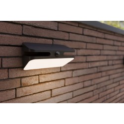 LED Ηλιακό Φωτιστικό Τοίχου Με Αισθητήρα 8.6W IP54 AERO LUTEC