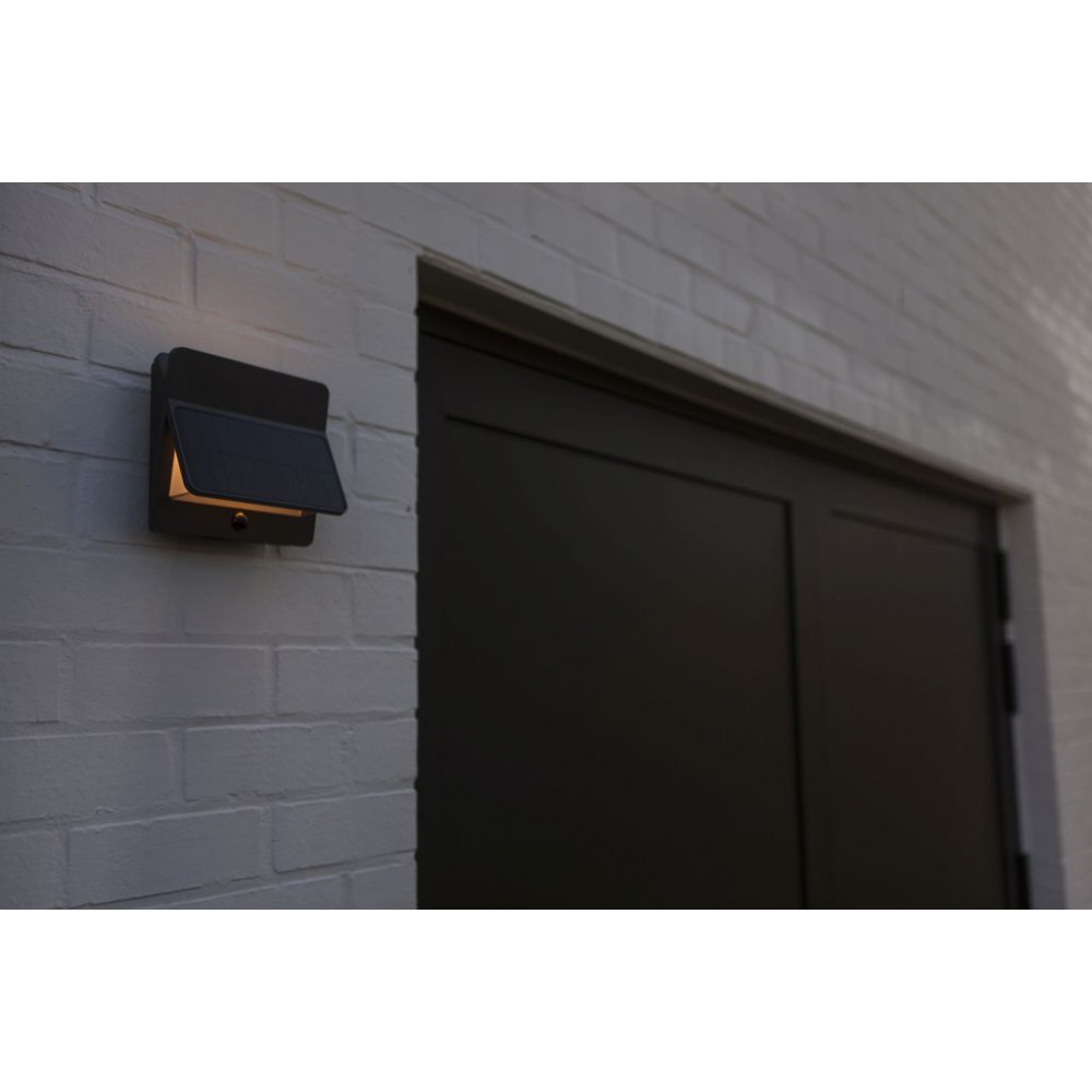 LED Ηλιακό Φωτιστικό Τοίχου Με Αισθητήρα 12.6W IP54 ALETA LUTEC