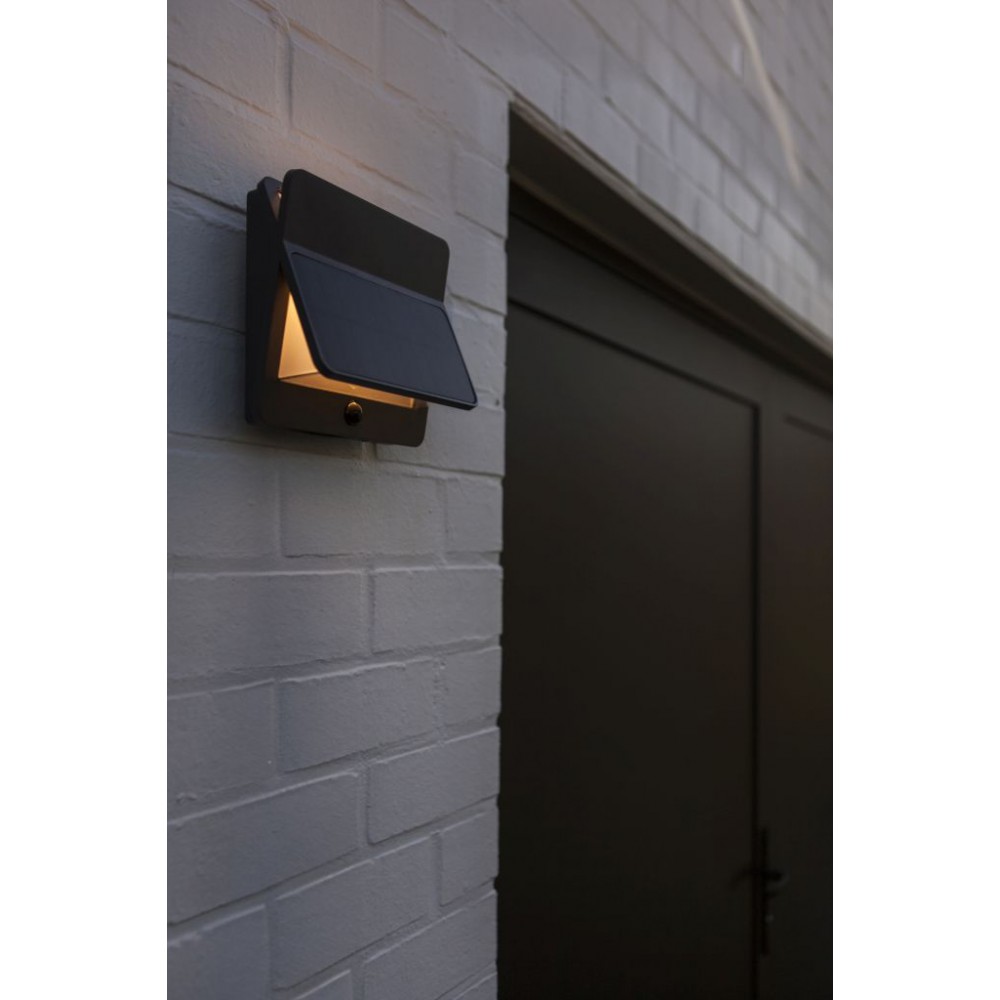 LED Ηλιακό Φωτιστικό Τοίχου Με Αισθητήρα 12.6W IP54 ALETA LUTEC
