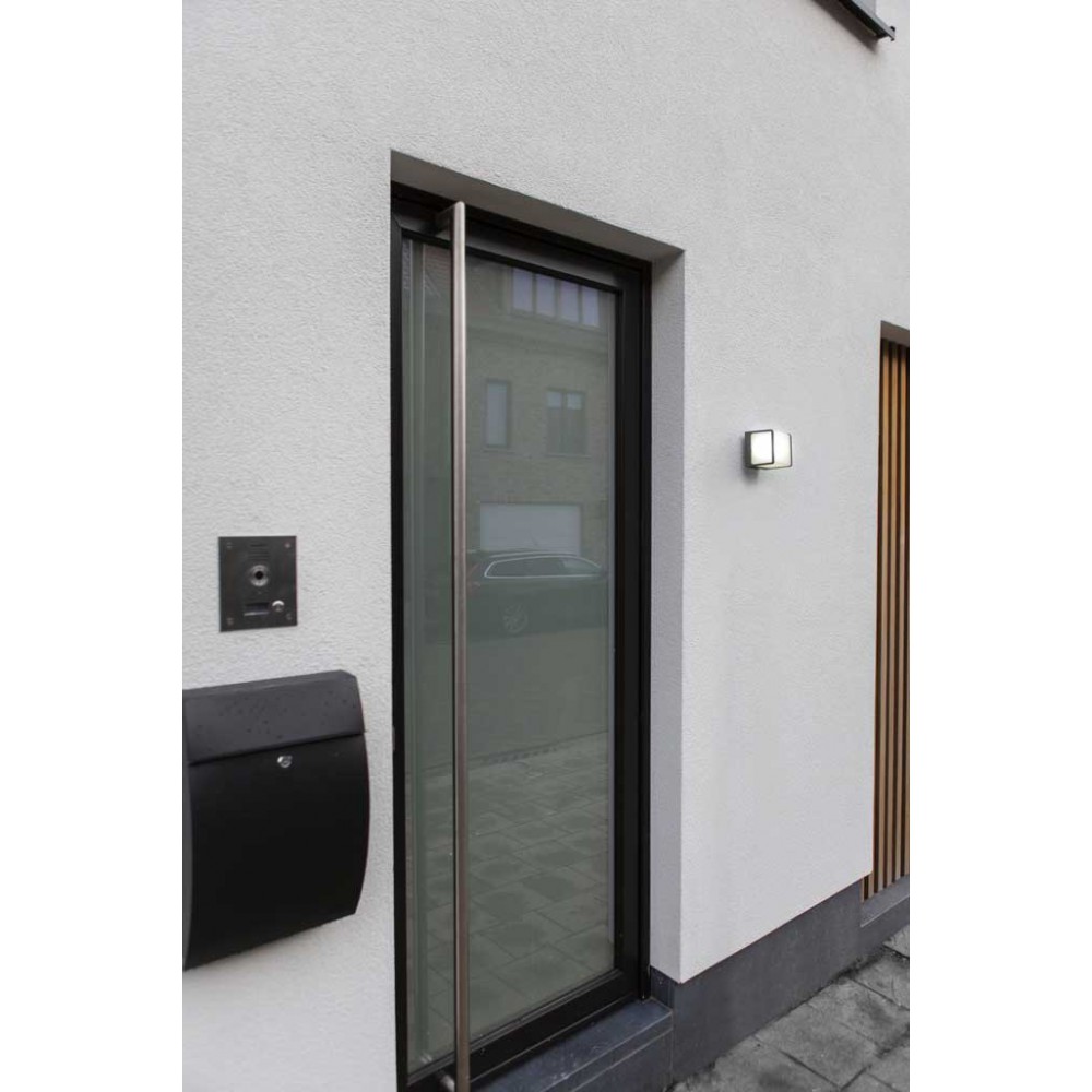 LED Επίτοιχο Φωτιστικό Αλουμινίου Σκούρο Γκρι 15W IP54 DOBLO - LUTEC