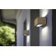 LED Απλίκα Από Ανοξείδωτο Ατσάλι Εξωτερικού Χώρου Wood Effect 10.5W 4000K IP54 GEMINI LUTEC
