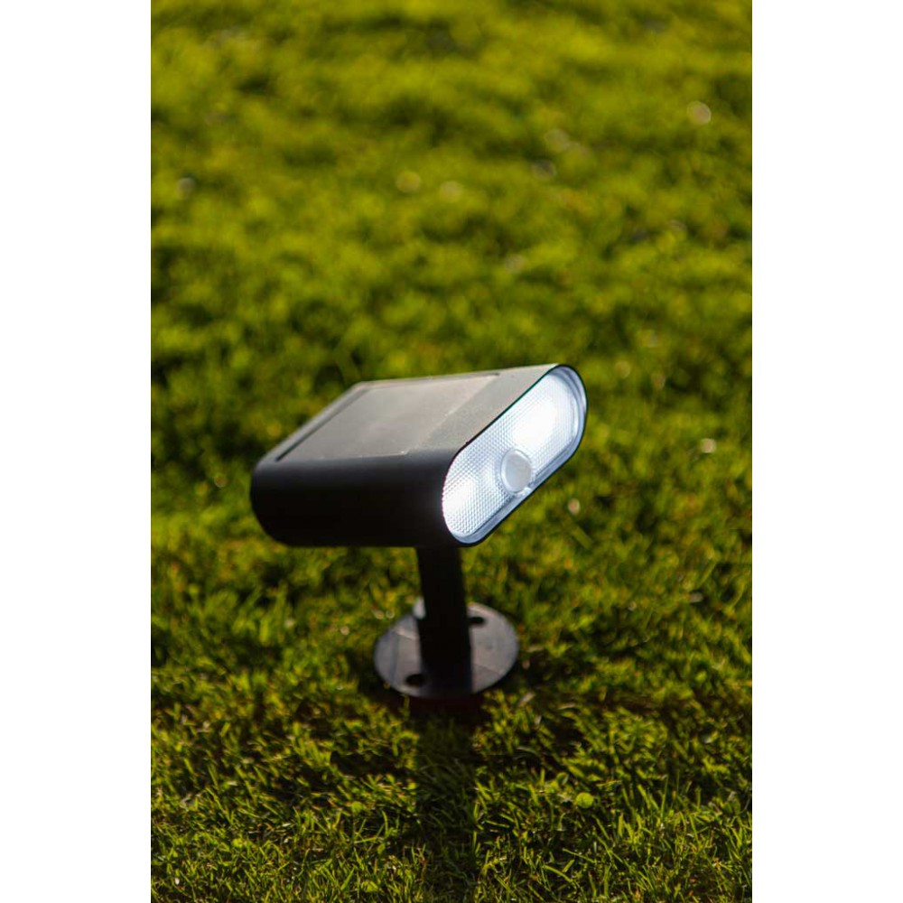 LED Ηλιακό Φωτιστικό Τοίχου ή Καρφωτό Δαπέδου Με Αισθητήρα RGBW 7W IP54 GINBO LUTEC