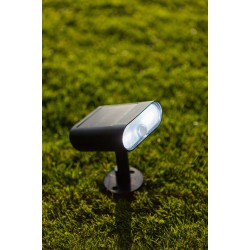 LED Ηλιακό Φωτιστικό Τοίχου ή Καρφωτό Δαπέδου Με Αισθητήρα RGBW 7W IP54 GINBO LUTEC
