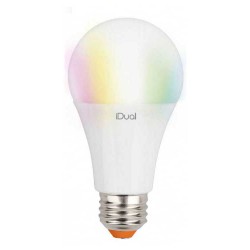 Λάμπα LED SMD Με Ρυθμιζόμενο Λευκό Και RGB 9W E27 iDual - LUTEC