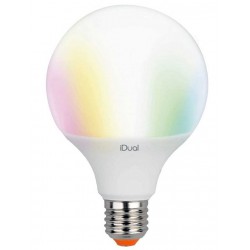 Λάμπα LED SMD Με Ρυθμιζόμενο Λευκό Και RGB 12W E27 iDual - LUTEC