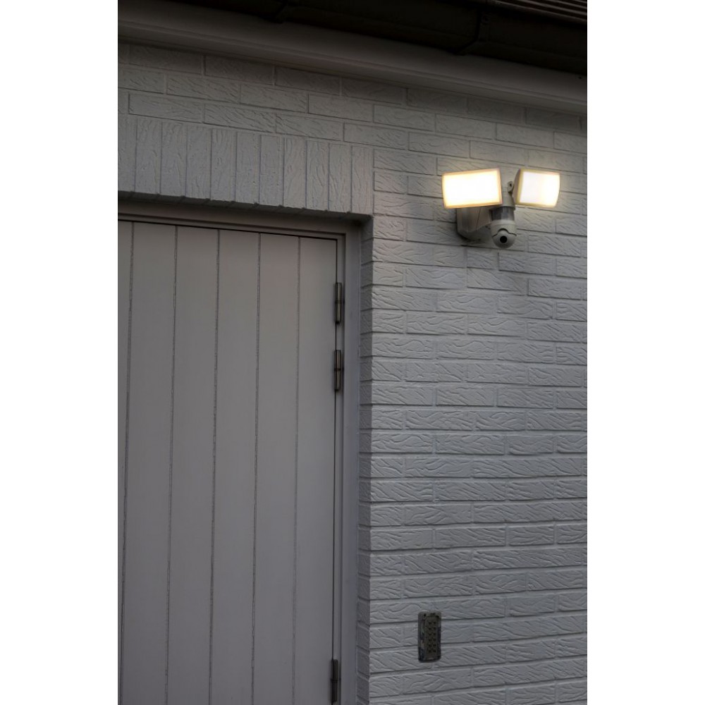 Φωτιστικό Τοίχου με Ανιχνευτή Κίνησης & Κάμερας Ασφαλείας LED 36W / 3400Lm / CCT / ΙP44 LIBRA - LUTEC