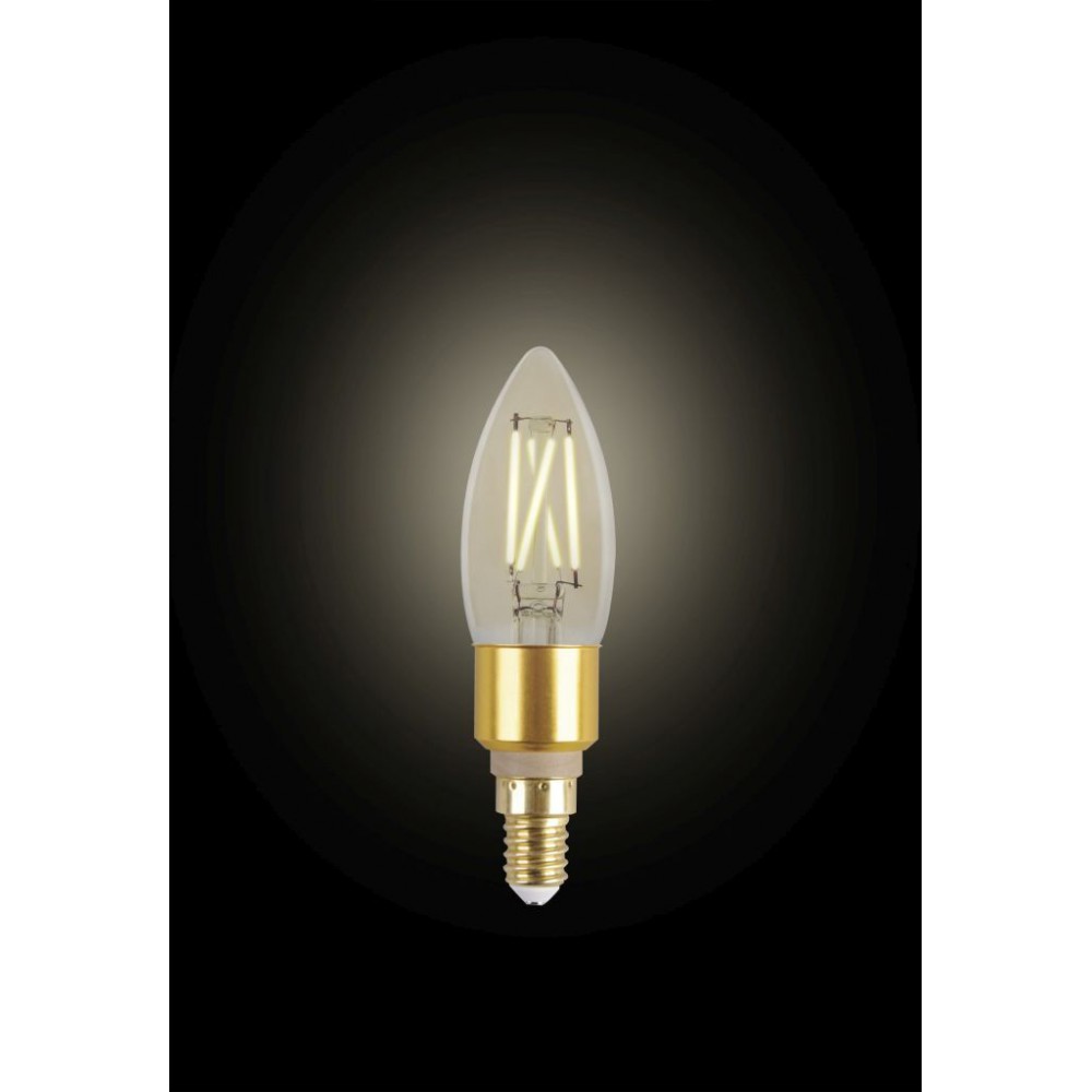 LED Filament CCT TUNABLE Λάμπα 3ης Γενιάς Με Εναλλαγή Φωτισμού C35 5.5W E27 2200K-5500K 240V - LUTEC CONNECT