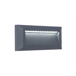 LED Επίτοιχο Φωτιστικό Αλουμινίου Σκούρο Γκρι 10.5W IP54 HELENA - LUTEC