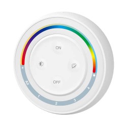 Mi-Light Pilot Round RGB+CCT S2W+ 4-Zone Rainbow Remote Λευκό