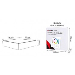 Mi-Light B0 Panel Remote (RGB+CCT) Μαύρο