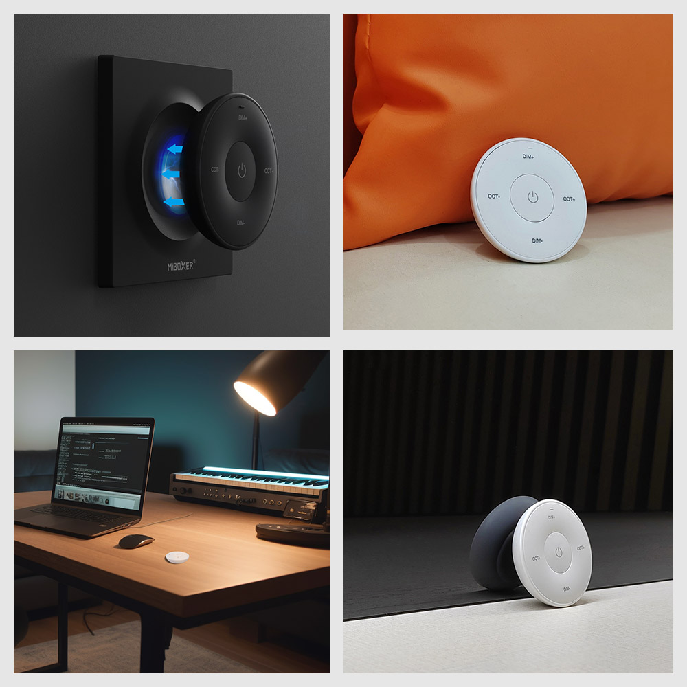 Mi-Light K2 Mini Remote (2.4GHz) Dimmer Mono/CCT Μαύρο