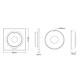 Mi-Light K2 Mini Remote (2.4GHz) Dimmer Mono/CCT Μαύρο