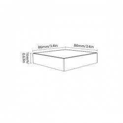 Mi-Light B5 4-Zone Panel Remote (Brightness) Μαύρο