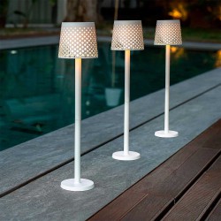 Greta Solar Lamp - Ηλιακό Φορητό Επιτραπέζιο Φωτιστικό IP65 Λευκό - 5 in 1 lamp - New Garden